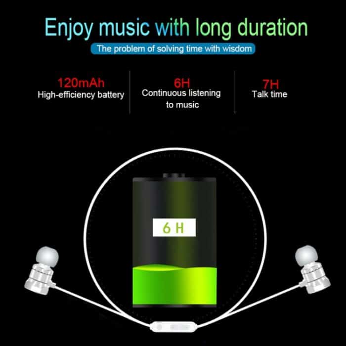 X3 Sport-Bluetooth 5.0-In-Ear-Headset mit magnetischer Absorption und HD-Mikrofon, unterstützt Freisprechanrufe, Entfernung: 10 m – Bild 7