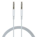 MH024 1 m 3,5 mm Klinkenkabelsteuerung Stereo-AUX-Audiokabel für Computer, CD-Player, MP3, Auto, Kopfhörer, Telefone, Tablets, Lautsprecher