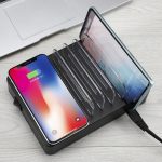 50 W 6 USB-Anschlüsse + 2 USB-C / Typ C-Anschlüsse + kabelloses Laden Multifunktionsladegerät mit LED-Anzeige und abnehmbarer Blende, EU-Stecker – Bild 12