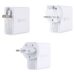 A3 PD 18 W USB-C / Typ C + QC3.0 USB + Reiseladegerät mit zwei USB-Schnittstellen, US-Stecker / EU-Stecker / UK-Stecker – Bild 4