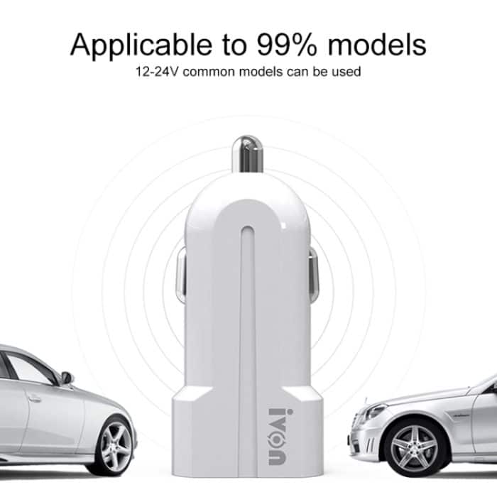 IVON CC13 QC 3.0 Schnelllade-Autoladegerät-Set mit 8-poligem Ladekabel, Charger with 8 Pin Cable – Bild 7