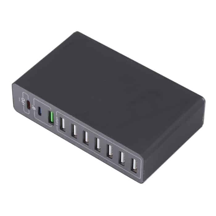 IP8G1309B.jpg MFT-03Q 10 in 1 65W QC3.0 USB Smart Schnellladegerät, EU-Stecker, EU Plug – Bild 1