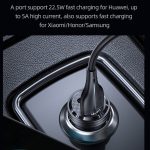 USAMS US-CC175 C35 45 W Aluminiumlegierung, transparent, Dual-USB-Anschluss, Mini-Autoladegerät, CC175 C35 – Bild 3