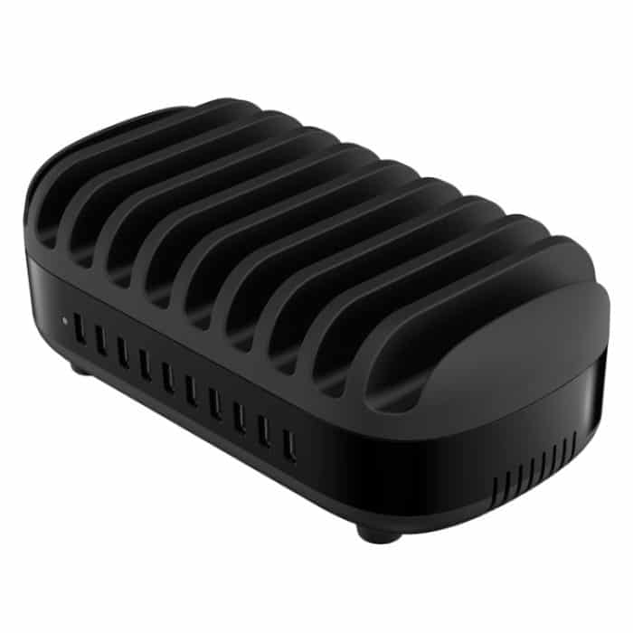 ORICO DUK-10P 120 W 10 USB-Anschlüsse Intelligente Ladestation mit Telefon- und Tablet-Ständer, EU Plug(Black), EU Plug(White), US Plug(Black), US Plug(White), UK Plug(Black), UK Plug(White), AU Plug(Black), AU Plug(White) – Bild 11