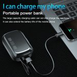 A13 TWS CVC8.0 und DSP Dual Noise Cancelling Touch Bluetooth-Kopfhörer mit Ladebox, unterstützt LED-Digitalanzeige, Uhr, Taschenlampe, HD-Anruf, Siri und Powerbank, A13 – Bild 12