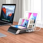 HQ-ud09 4 USB-Anschlüsse QI Standard Wireless Ladegerät Telefon Desktop Stand Holder, EU-Plug – Bild 7