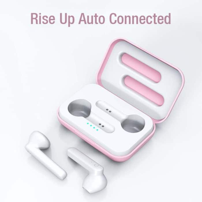X26 TWS Bluetooth 5.0 Wireless Touch Bluetooth-Kopfhörer mit magnetischer Anziehungs-Ladebox, unterstützt Sprachassistent und Anruf, Pink, Blue, White – Bild 3