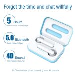 X26 TWS Bluetooth 5.0 Wireless Touch Bluetooth-Kopfhörer mit magnetischer Anziehungs-Ladebox, unterstützt Sprachassistent und Anruf, Pink, Blue, White – Bild 4