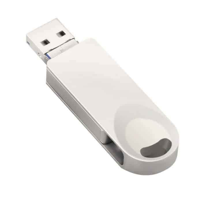 S29 3-in-1 16 GB Micro-USB + USB + 8-polige Schnittstelle, Metall-Twister-Flash-Disk, 16GB – Bild 3