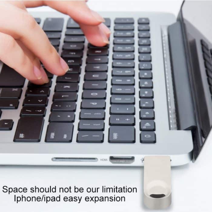 S29 3-in-1 16 GB Micro-USB + USB + 8-polige Schnittstelle, Metall-Twister-Flash-Disk, 16GB – Bild 7