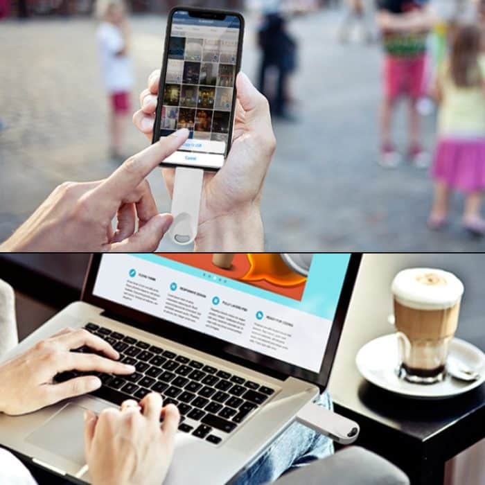 S29 3-in-1 64 GB Micro-USB + USB + 8-polige Schnittstelle, Metall-Twister-Flash-Disk, 64GB – Bild 9