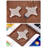 Cross 4 in 1 64 GB 8 Pin + Micro USB + USB-C / Typ C + USB 3.0 Metall-Flash-Disk, 64GB – Bild 7