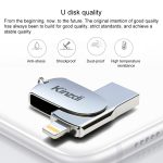 Kinzdi 32 GB USB + 8-Pin-Schnittstelle Metal Twister Flash U Disk, 32GB USB + 8 Pin Silver – Bild 7