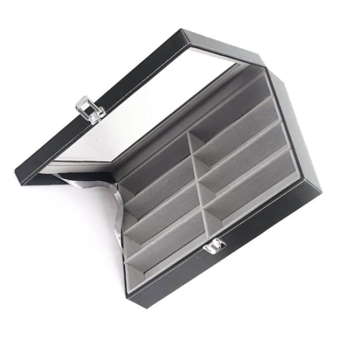 8 Gitter Tragbare Sonnenbrillen Schutz Aufbewahrungsbox – Bild 4