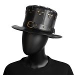FHG144BK Halloween Punk Style Niet Gentleman Hut Magic Hat – Bild 7