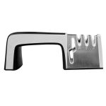 4-in-1-Messerschärfer aus Edelstahl, vierteiliges Hand-Schnellschärfgerät mit rutschfestem Griff, 4 in 1 (Black), 4 in 1 (Red) – Bild 2