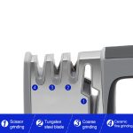 4-in-1-Messerschärfer aus Edelstahl, vierteiliges Hand-Schnellschärfgerät mit rutschfestem Griff, 4 in 1 (Black), 4 in 1 (Red) – Bild 5