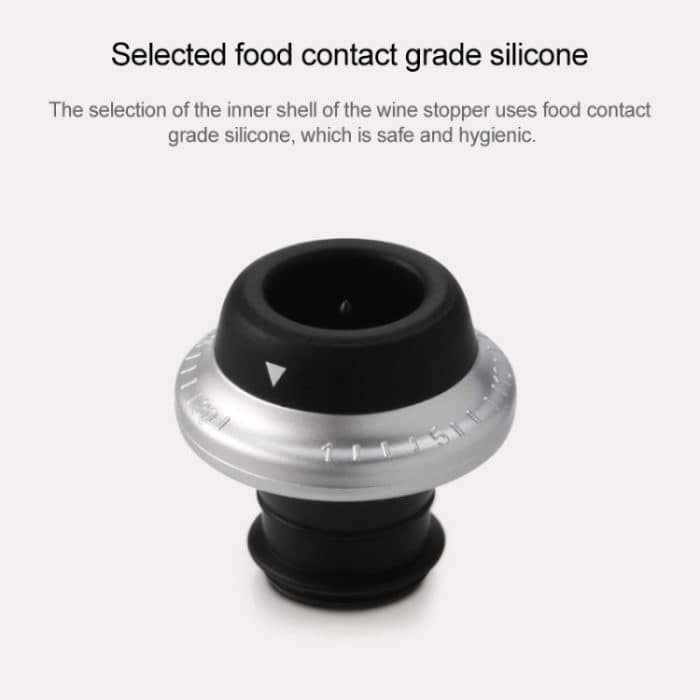 Original Xiaomi Youpin CircleJoy Rotweinkonservierungs-Stopper-Set aus Edelstahl, Stil: 4 Stopper in einer Pumpe – Bild 5