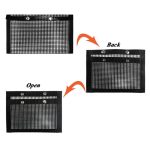 Hitzebeständiger Antihaft-Grillbeutel aus Grillgitter, Größe: 24 x 14 cm (schwarz) – Bild 3