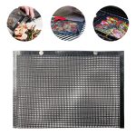 Hitzebeständiger Grill-Antihaft-Grillgitter-Grill-Backbeutel, Größe: 40 x 27 cm (schwarz)