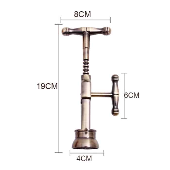 Tragbare Multifunktionsschraube Korkenzieher Weinflaschenöffner aus Zinklegierung, Verpackung: Geschenkbox – Bild 3