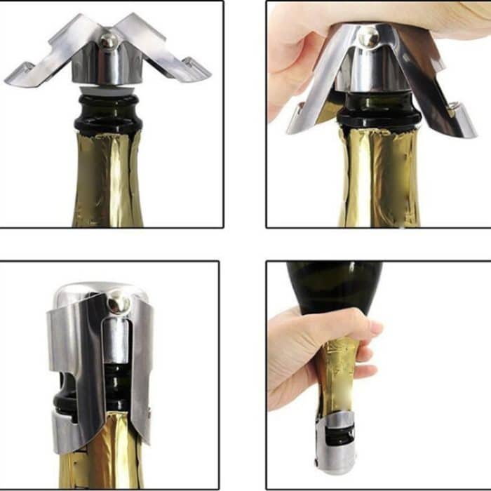 5 Stück neuartiger Champagner-Weinflaschenverschluss aus Edelstahl, 5 PCS  Wine Bottle Stopper – Bild 7