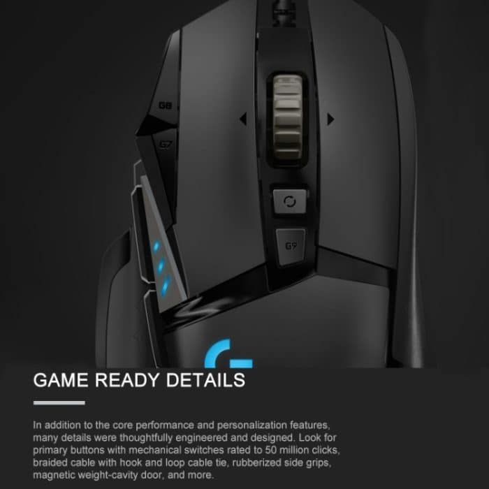 Logitech G502 HERO Wired Gaming Mouse mit 11 Tasten, Länge: 2,1 m – Bild 16