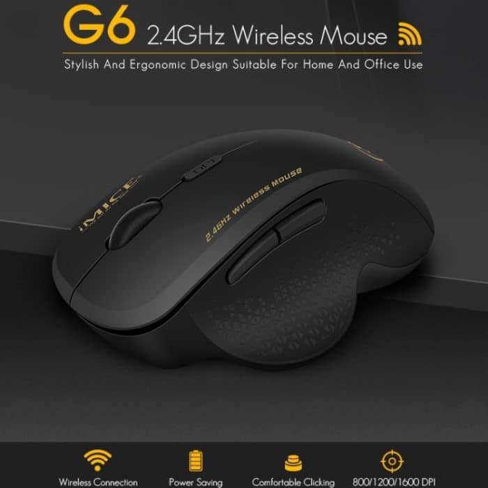 iMICE G6 kabellose Maus 2,4 G Büromaus 6-Tasten-Gaming-Maus – Bild 3