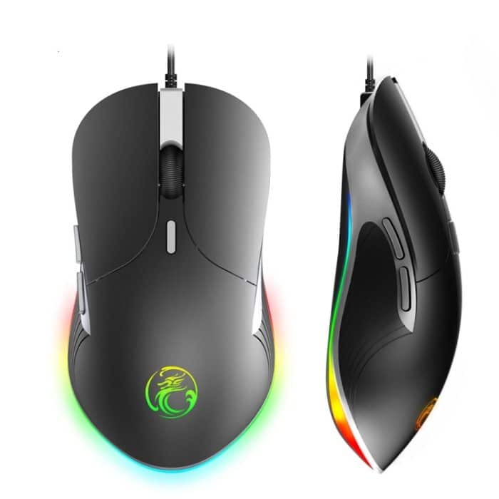 KB0215B.jpg iMICE X6 kabelgebundene Maus, bunte RGB-Gaming-Maus mit 6 Tasten, X6 – Bild 1