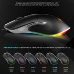 iMICE X6 kabelgebundene Maus, bunte RGB-Gaming-Maus mit 6 Tasten, X6 – Bild 3