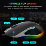 iMICE X6 kabelgebundene Maus, bunte RGB-Gaming-Maus mit 6 Tasten, X6 – Bild 4