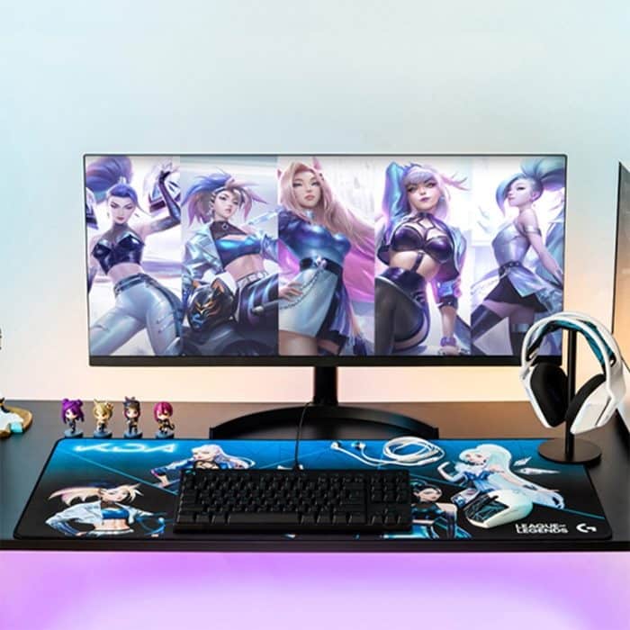 Logitech G840 KDA Gaming Tastatur Mauspad Tischmatte, Größe: 900x400x3mm – Bild 4