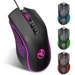 HXSJ X100 7-Tasten 3600 DPI Cool Glowing Wired Gaming Mouse, Kabellänge: 1,5 m