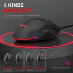 MKESPN X11 7-Tasten-7200-DPI-RGB-Kabelgebundene Makro-Definition-Gaming-Maus – Bild 4