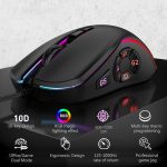 MKESPN X9 10 Tasten 7200 DPI RGB Makro Definition Gaming Kabelmaus – Bild 6