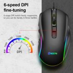 MKESPN X9 10 Tasten 7200 DPI RGB Makro Definition Gaming Kabelmaus – Bild 7