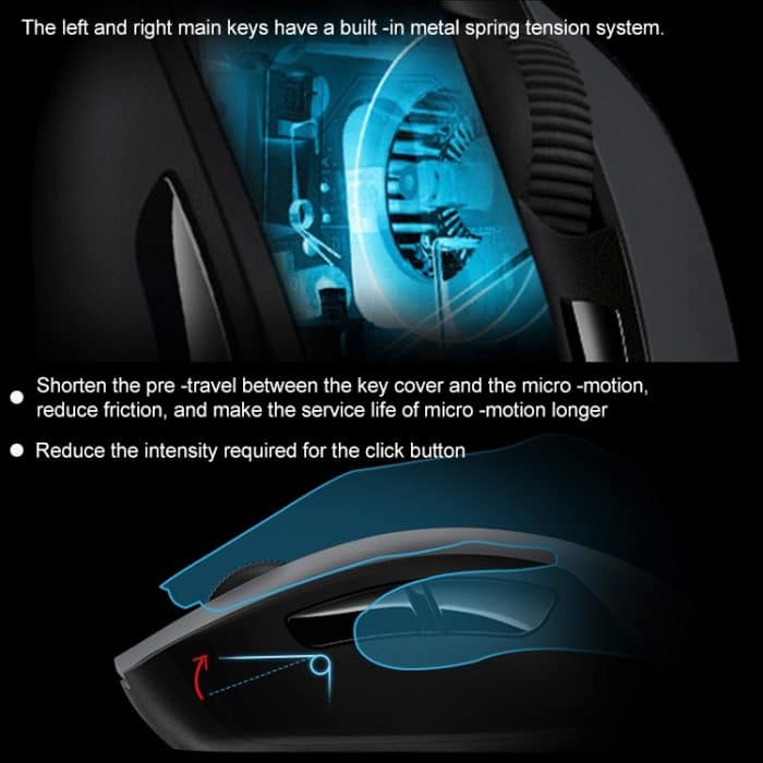 Logitech G603 Hero LIGHTSPEED 12000DPI 2,4 GHz kabellose Bluetooth-Dual-Mode-Maus – Bild 8