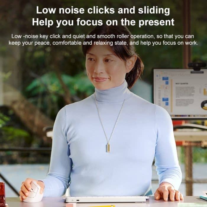 Logitech Lift Vertical 1000DPI 2,4GHz Ergonomische kabellose Bluetooth-Dual-Mode-Maus – Bild 3