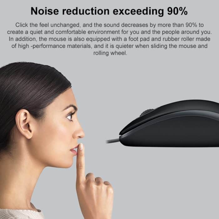 Logitech M110 1000DPI kabelgebundene USB-Maus – Bild 4