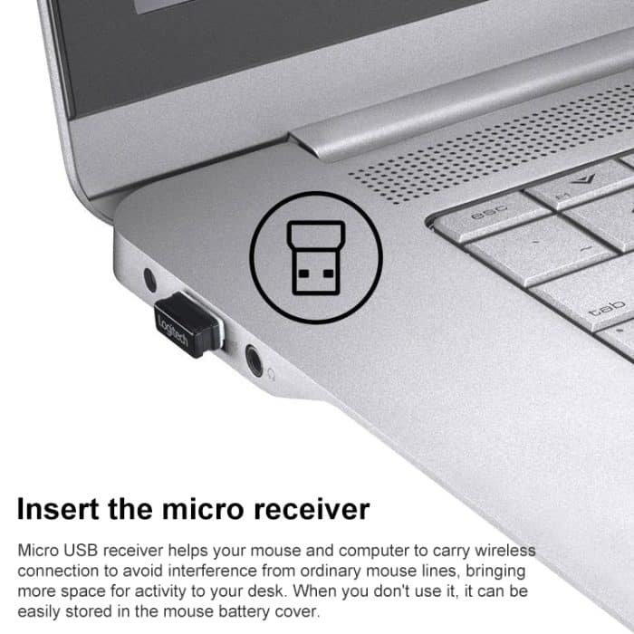 Logitech M220 1200DPI 2,4GHz Ergonomische kabellose Maus – Bild 4