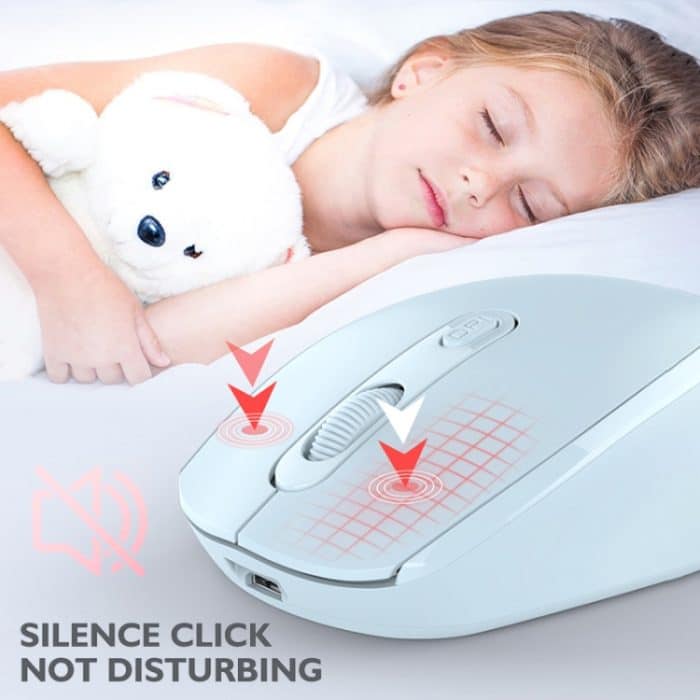 HXSJ M107 4 Tasten 1600 DPI Dual Mode 2,4 GHz + Bluetooth 5.1 kabellose wiederaufladbare Maus, Battery Version – Bild 9