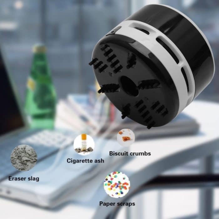 Mini-Staubsauger mit süßer Persönlichkeit für Haushalt/Fahrzeug, Hand-Schreibtisch, Tisch, Tastatur, Größe: 8 x 6 x 6 cm – Bild 9