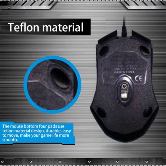 Chasing Leopard 129 USB Universelle kabelgebundene optische Gaming-Maus mit Gegengewicht, Länge: 1,3 m, 129 – Bild 11