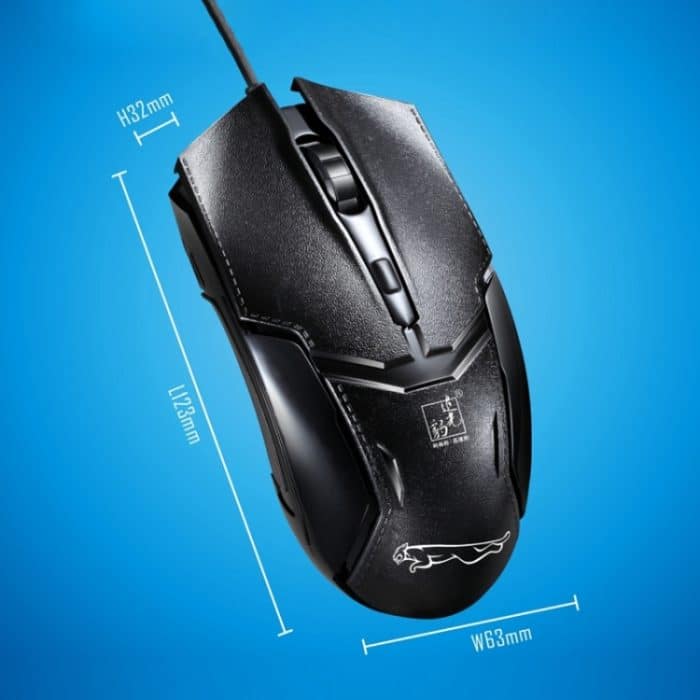 Chasing Leopard 179 USB 1600DPI, verstellbare kabelgebundene optische Gaming-Maus mit drei Geschwindigkeiten, Länge: 1,3 m, 179 – Bild 5