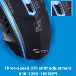 Chasing Leopard 199 USB 1600DPI, drei Geschwindigkeiten, einstellbare LED-Hintergrundbeleuchtung, kabelgebundene optische Gaming-Maus, Länge: 1,3 m, 199 Black, 199 – Bild 8