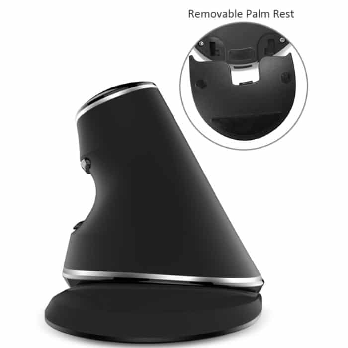 DELUX M618 Plus 2.4G 1600DPI Drahtlose tragbare vertikale ergonomische Maus – Bild 6