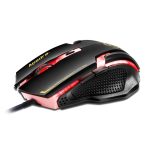 Apedra iMICE A9 Hochpräzise Gaming-Maus, LED-Vierfarben-gesteuertes Atemlicht, USB, 6 Tasten, 3200 DPI, kabelgebundene optische Gaming-Maus für Computer, PC, Laptop, iMICE A9