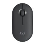 Logitech Pebble Cobblestone Shape Dünne kabellose optische Bluetooth-Maus mit 3 Tasten und 1000 DPI Stummschaltung, kabellose Reichweite: 10 m