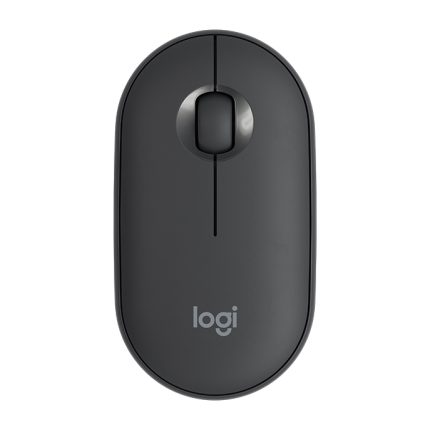 Logitech Pebble Cobblestone Shape Dünne kabellose optische Bluetooth-Maus mit 3 Tasten und 1000 DPI Stummschaltung, kabellose Reichweite: 10 m