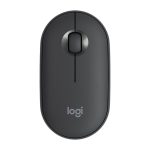 Logitech Pebble Cobblestone Shape Dünne kabellose optische Bluetooth-Maus mit 3 Tasten und 1000 DPI Stummschaltung, kabellose Reichweite: 10 m – Bild 2
